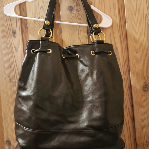 brand not found - Purple colored drawstring bucket bag - Picture 2 of 5